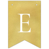 Elegant Faux Gold White kerst Vlaggetjes (Tweede vlag)