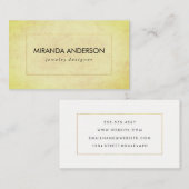 Elegant Faux Golden Border Chic Texture Visitekaartje (Voorkant / Achterkant)