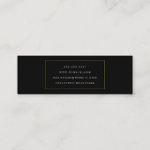 Elegant Faux Golden Border Mini Visitekaartje (Achterkant)