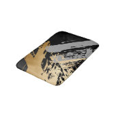 elegant faux goud en grijze borstels badmat (Gekanteld)