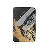 elegant faux goud en grijze borstels badmat (Voorkant Verticaal)