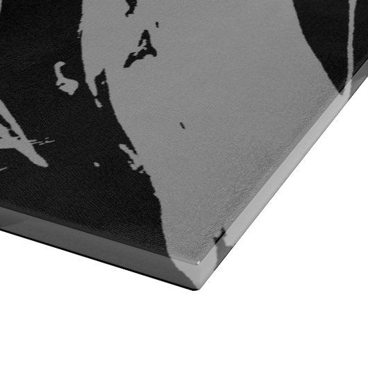 elegant faux goud en grijze borstels snijplank (Hoek)