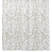 Elegant faux goud en grijze marmer douchegordijn