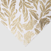 Elegant faux goud modern floral damask patroon tissuepapier (Detail)
