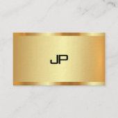 Elegant Faux Goud Monogram Modern Professioneel Visitekaartje (Voorkant)