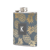 elegant faux goud tropisch anananaseppatroon heupfles (Links)