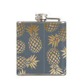 elegant faux goud tropisch anananaseppatroon heupfles (Achterkant)