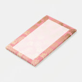 elegant faux goud tropisch anananaseppatroon post-it® notes (Schuin)