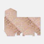 elegant faux gouden anananassepatroon polka-stippe bedankdoosjes (Uitgevouwen)