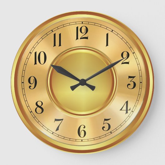 Elegant faux Goudhorlogeafbeelding afbeelding afbe Grote Klok (Voorkant)