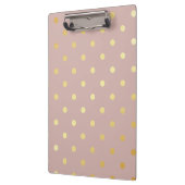 elegant faux goudroze polka stippen klembord (Links)