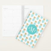 Elegant faux goudtropisch anananaseppatroon planner (Display)