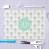 Elegant faux goudtropisch anananaseppatroon tissuepapier (Craft)