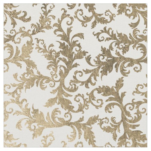 Elegant  faux goudvodvodder stof (Close Up)