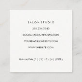 Elegant Faux Leather Gold Weave (Loyalty Card) Klantenkaartje (Achterkant)