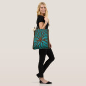Elegant Faux Leather Oriental Root Design Tote Bag (Op model)