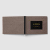 Elegant Faux Leather Retirement Gastenboek (Volledig)