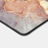 Elegant Faux Marble Mauves and Gold Bureaumat (Hoek)