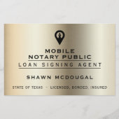 Elegant faux metallic flyer (Voorkant)