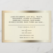 Elegant faux metallic flyer (Achterkant)