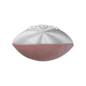 Elegant Faux Metallic Shiny Silver American Football (Gedraaid 90)