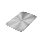 Elegant Faux Metallic Shiny Silver Badmat (Gekanteld)