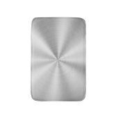 Elegant Faux Metallic Shiny Silver Badmat (Voorkant Verticaal)