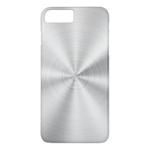 Elegant Faux Metallic Shiny Silver iPhone 8/7 Plus Hoesje
