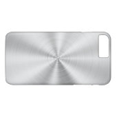 Elegant Faux Metallic Shiny Silver Case-Mate iPhone Case (Achterkant (Horizontaal))