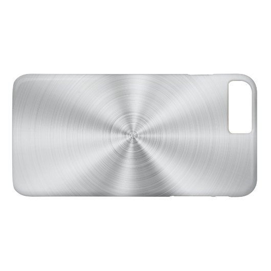 Elegant Faux Metallic Shiny Silver Case-Mate iPhone Case (Achterkant (Horizontaal))