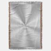 Elegant Faux Metallic Shiny Silver Deken (Voorkant Verticaal)