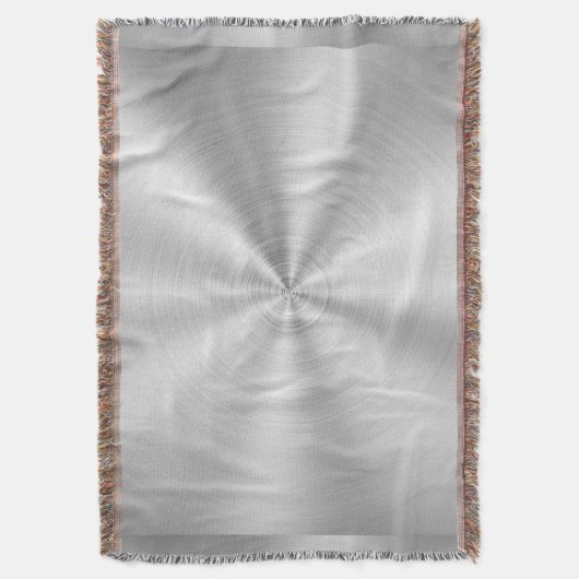 Elegant Faux Metallic Shiny Silver Deken (Voorkant Verticaal)