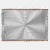 Elegant Faux Metallic Shiny Silver Deken (Voorkant)