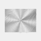 Elegant Faux Metallic Shiny Silver Fleece Deken (Voorkant (Horizontaal))