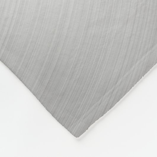 Elegant Faux Metallic Shiny Silver Fleece Deken (Hoek)