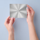 Elegant Faux Metallic Shiny Silver Flyer (Hand)