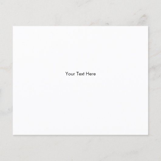 Elegant Faux Metallic Shiny Silver Flyer (Achterkant)