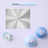 Elegant Faux Metallic Shiny Silver Flyer (Enkel)