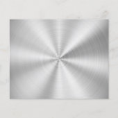 Elegant Faux Metallic Shiny Silver Flyer (Voorkant)