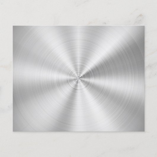 Elegant Faux Metallic Shiny Silver Flyer (Voorkant)