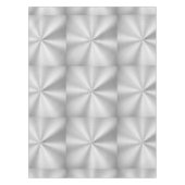 Elegant Faux Metallic Shiny Silver Tafelkleed (Voorkant)