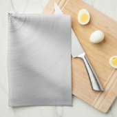 Elegant Faux Metallic Shiny Silver Theedoek (Quarter Fold)