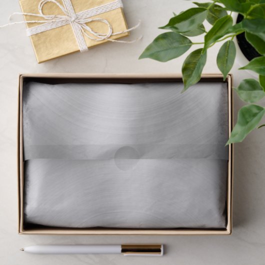 Elegant Faux Metallic Shiny Silver Tissuepapier (Geschenk)