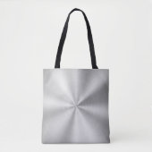 Elegant Faux Metallic Shiny Silver Tote Bag (Voorkant)