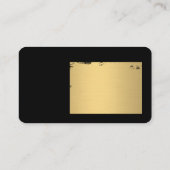 Elegant Faux metallisch goud geborsteld Visitekaartje (Achterkant)