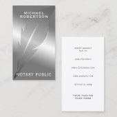 Elegant faux metallische inktveren visitekaartje (Voorkant / Achterkant)