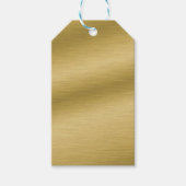Elegant Faux pensed Gold Artwork Cadeaulabel (Voorkant)