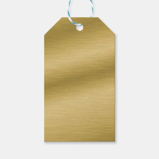 Elegant Faux pensed Gold Artwork Cadeaulabel (Voorkant)