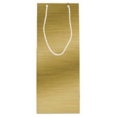 Elegant Faux pensed Gold Artwork Wijn Cadeautas (Achterkant)