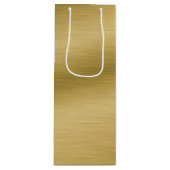 Elegant Faux pensed Gold Artwork Wijn Cadeautas (Voorkant)